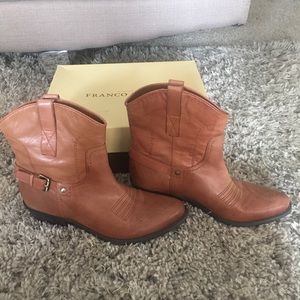 Brown ankle booties